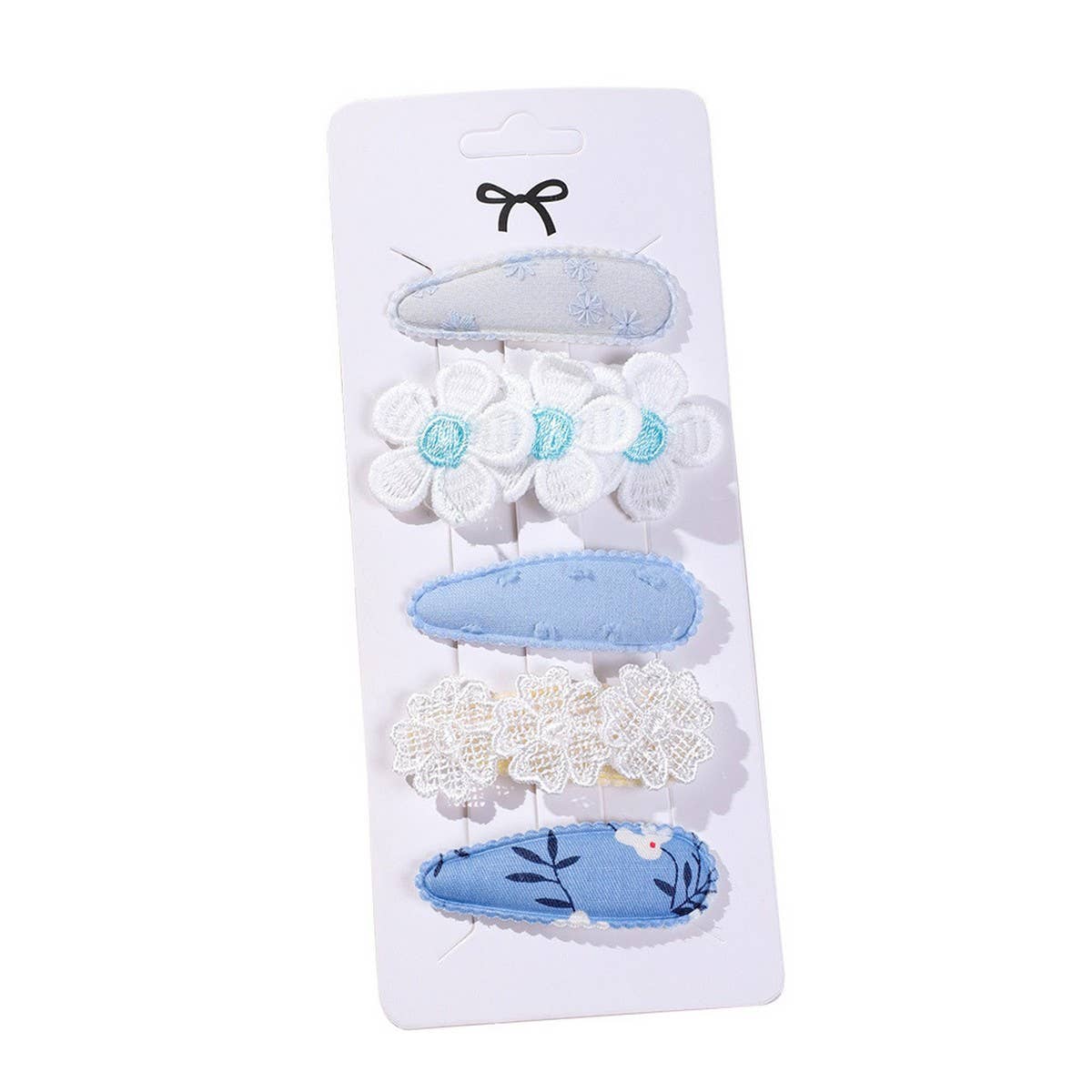Daisy BB Clip Set ? Printed Cute Fabric Clips