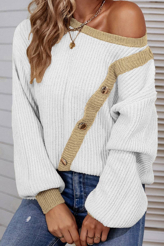 CWOSWL1724_Crew Neck Long Sleeve Pullover Sweater