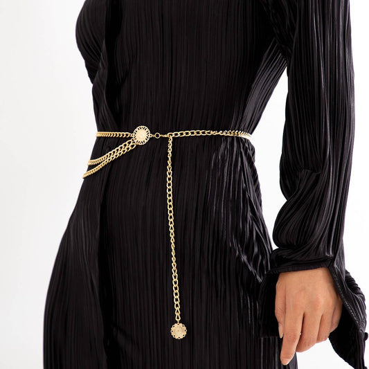 ALLOY MULTI LAYER WAIST CHAIN BODY CHAIN_CWMM0658