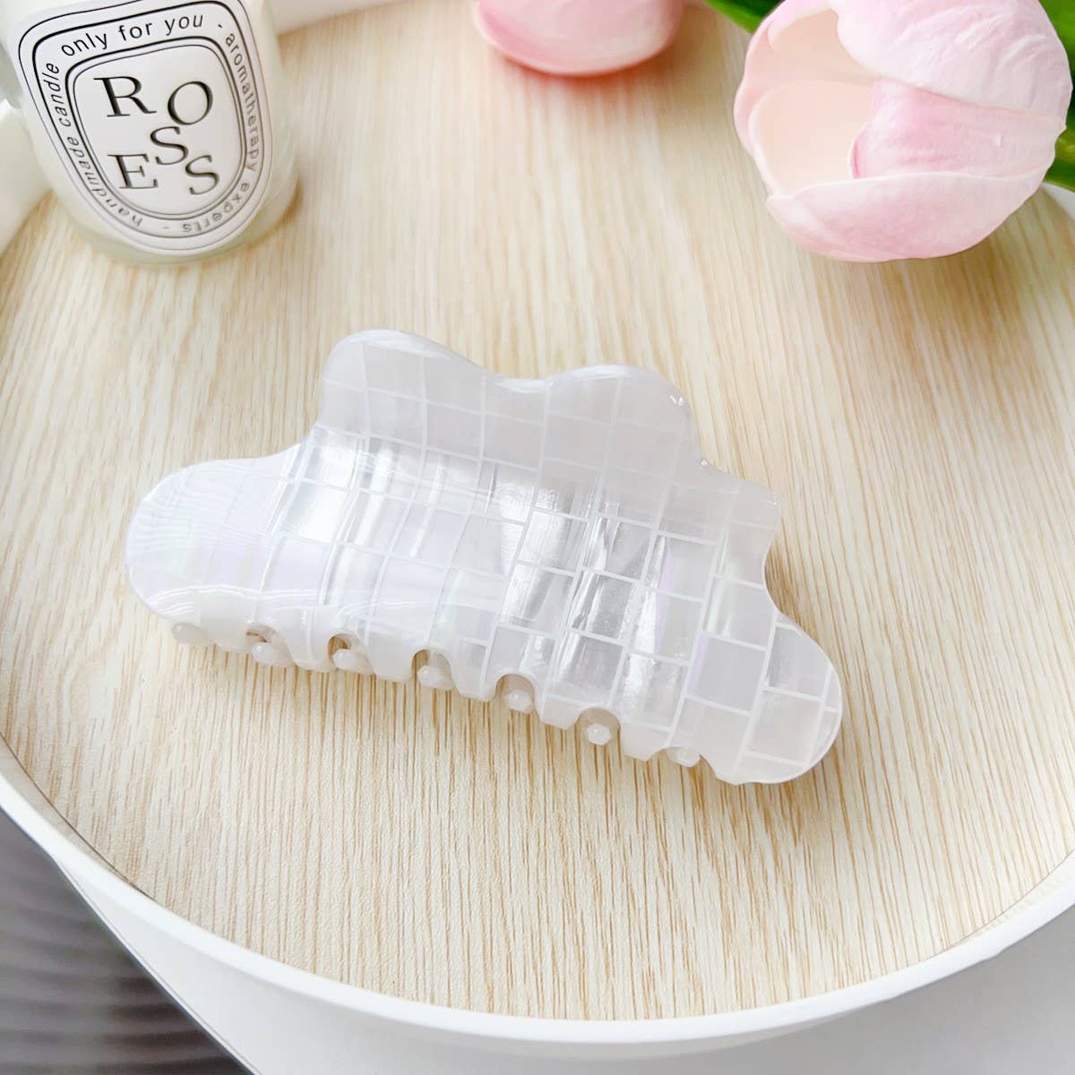Colorful PVC Cloud Hair Claw ? Chic & Versatile