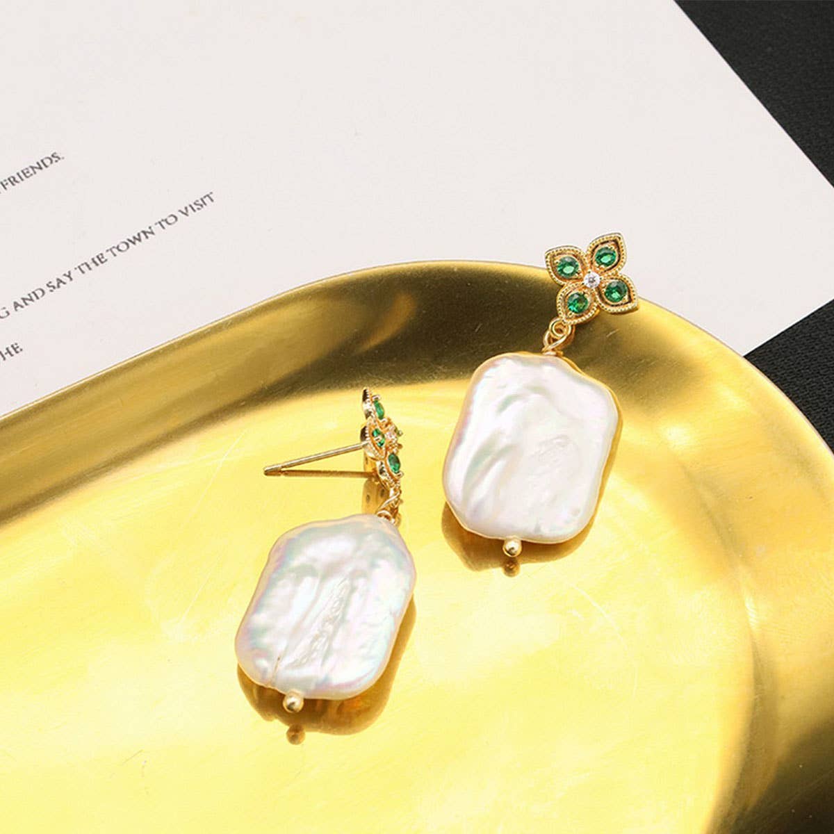 NEW NATURAL FRESHWATER PEARL EARRINGS FOR WOMEN