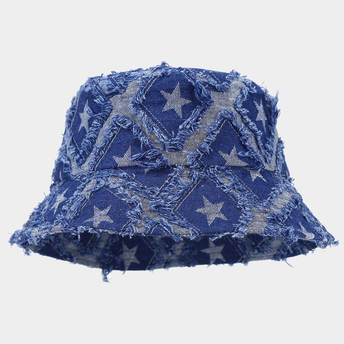 SUN PROTECTION RAW EDGE DENIM BUCKET HAT_CWAH1629
