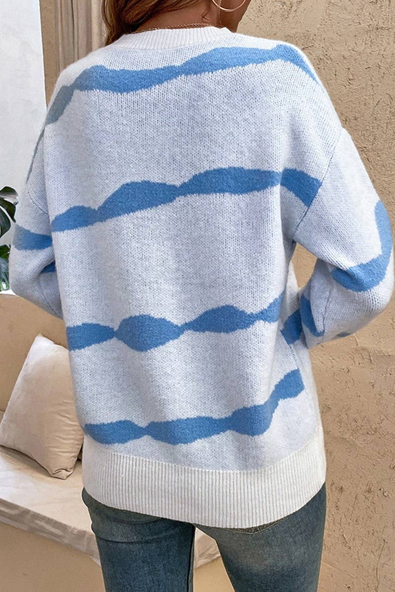 CWOSWL1740_Crew Neck Long Sleeve Pullover Sweater