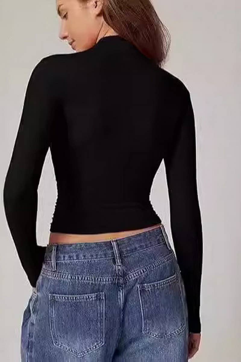 CWTBLL01149_SOLID CREWNECK MILK SILK BASE LAYER TOP