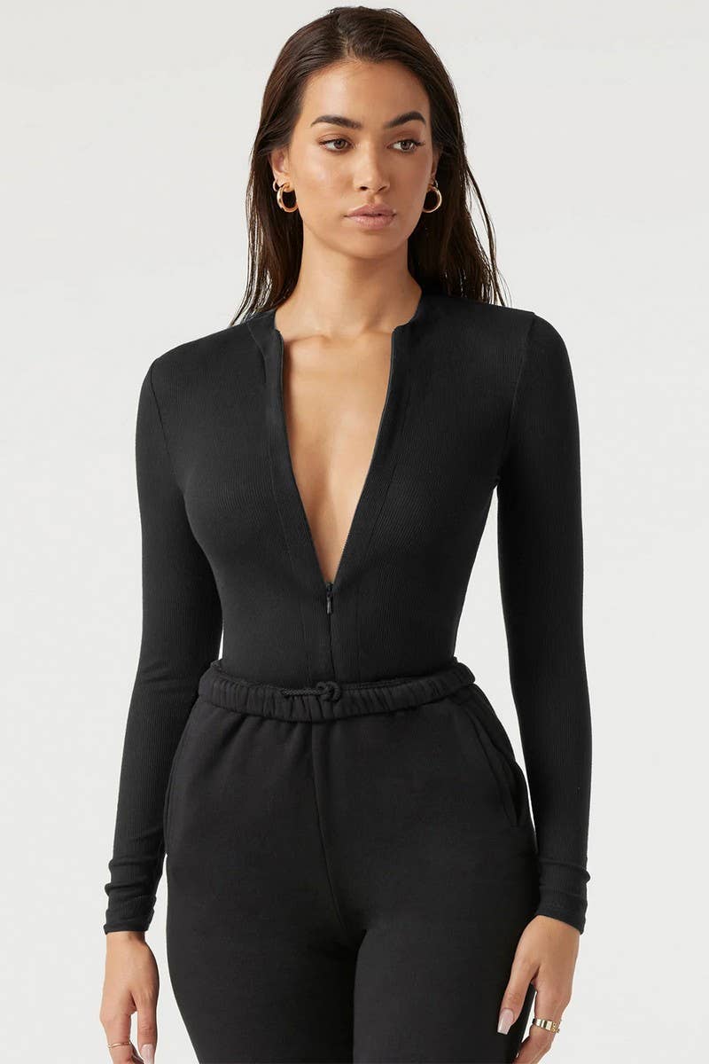 CWSJS1748_ALL-MATCH TIGHT KNIT JUMPSUIT