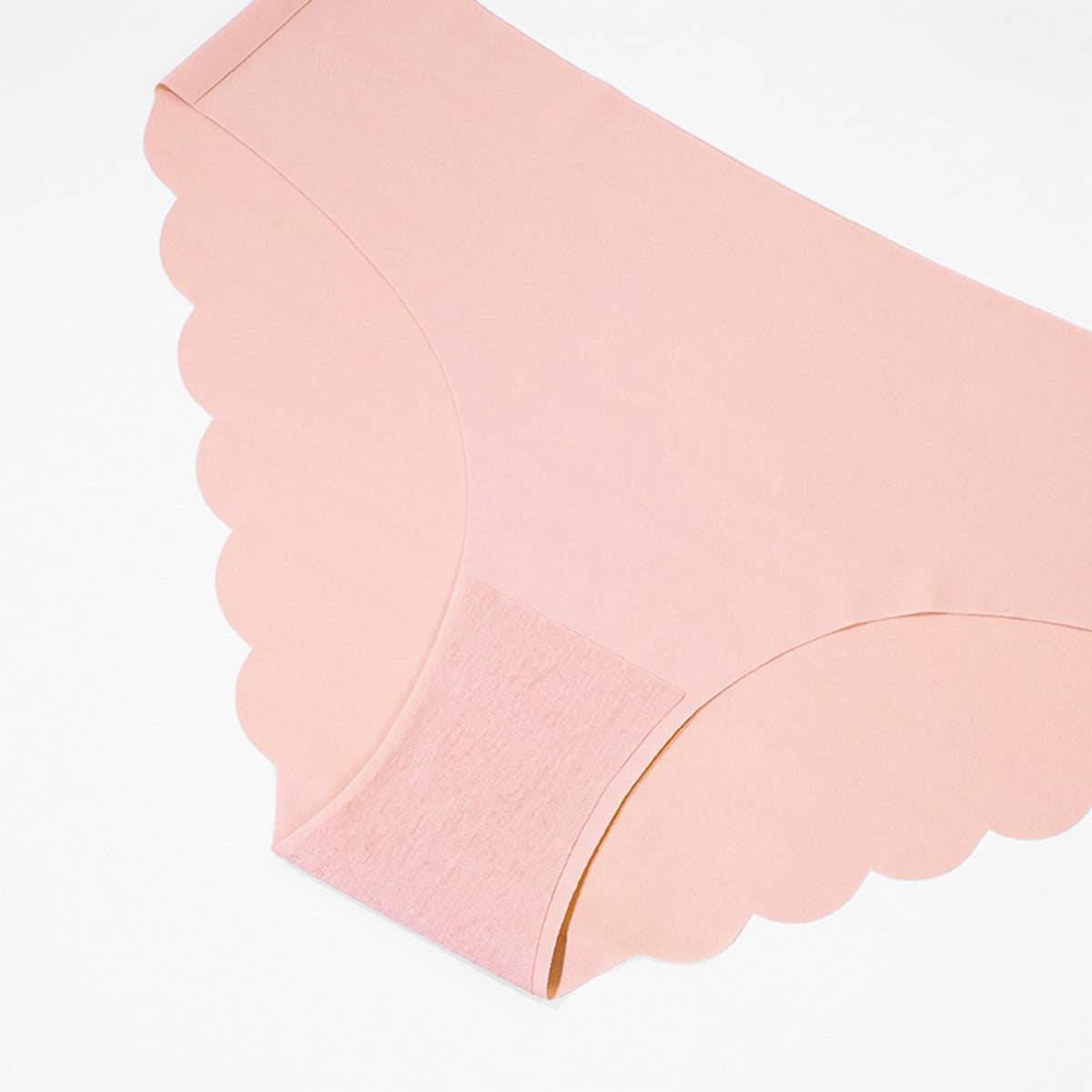 SEAMLESS ICE SILK WAVY LACE UNDERWEAR