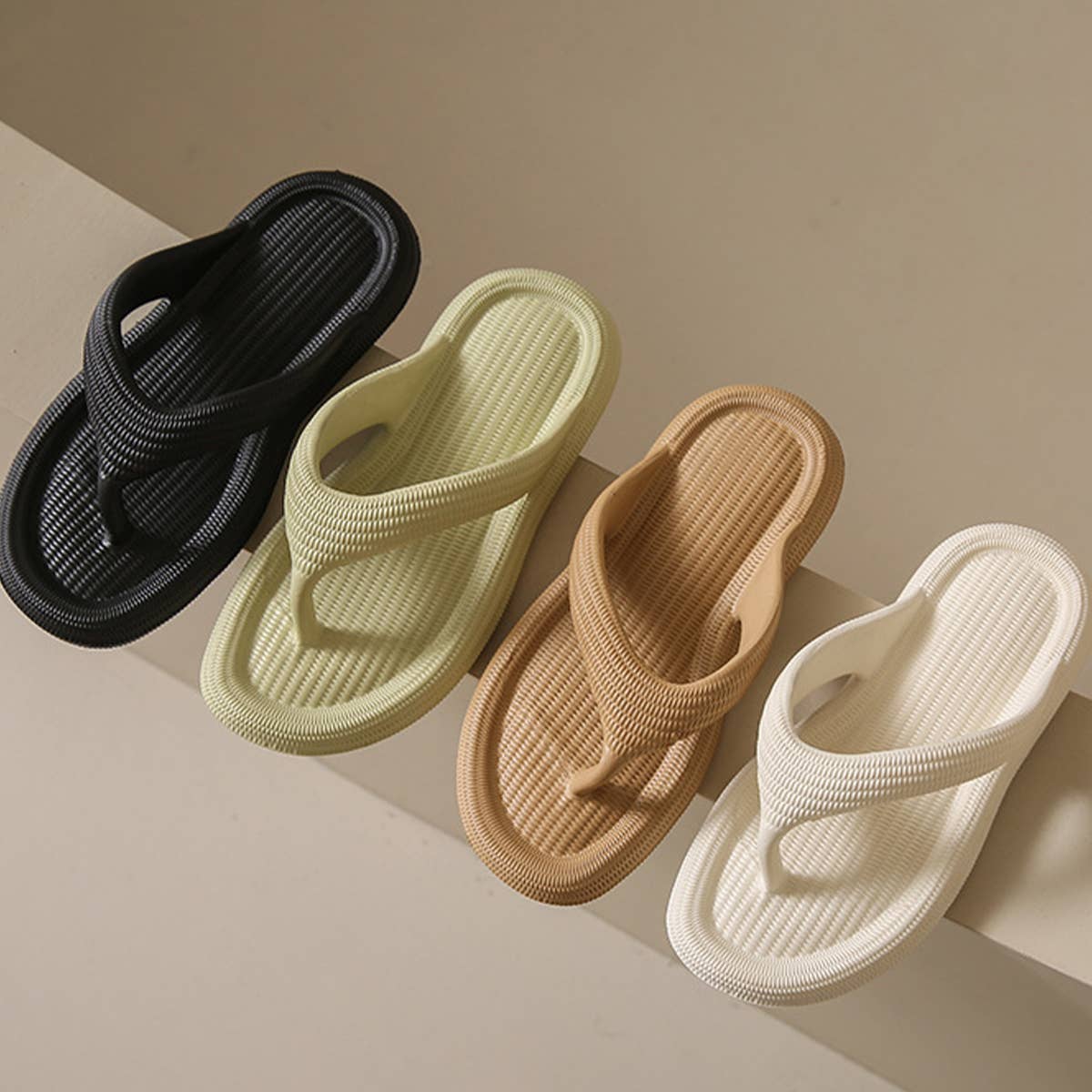 EVA SOLID COLOR FLIP-FLOPS SUMMER BEACH SLIPPERS_CWSHS0690