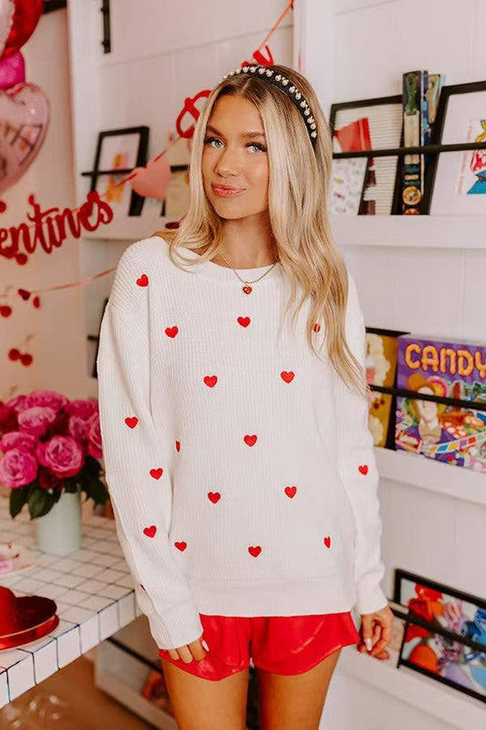 CASUAL LOVE PRINTED THERMAL TURTLENECK SWEATER