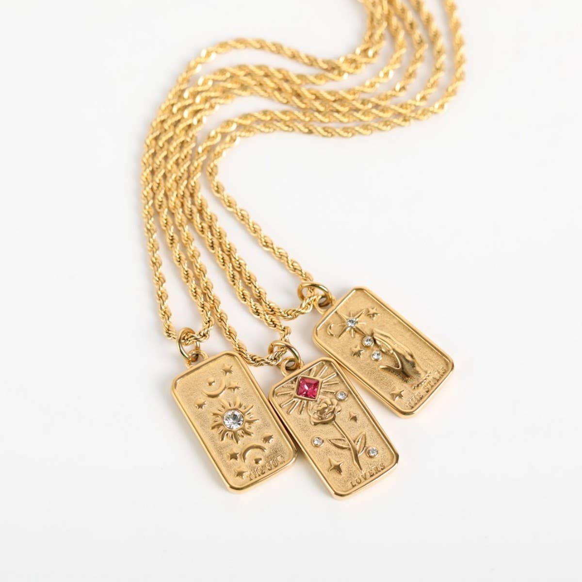 CREATIVE STAINLESS STEEL NICHE DESIGN NECKLACE