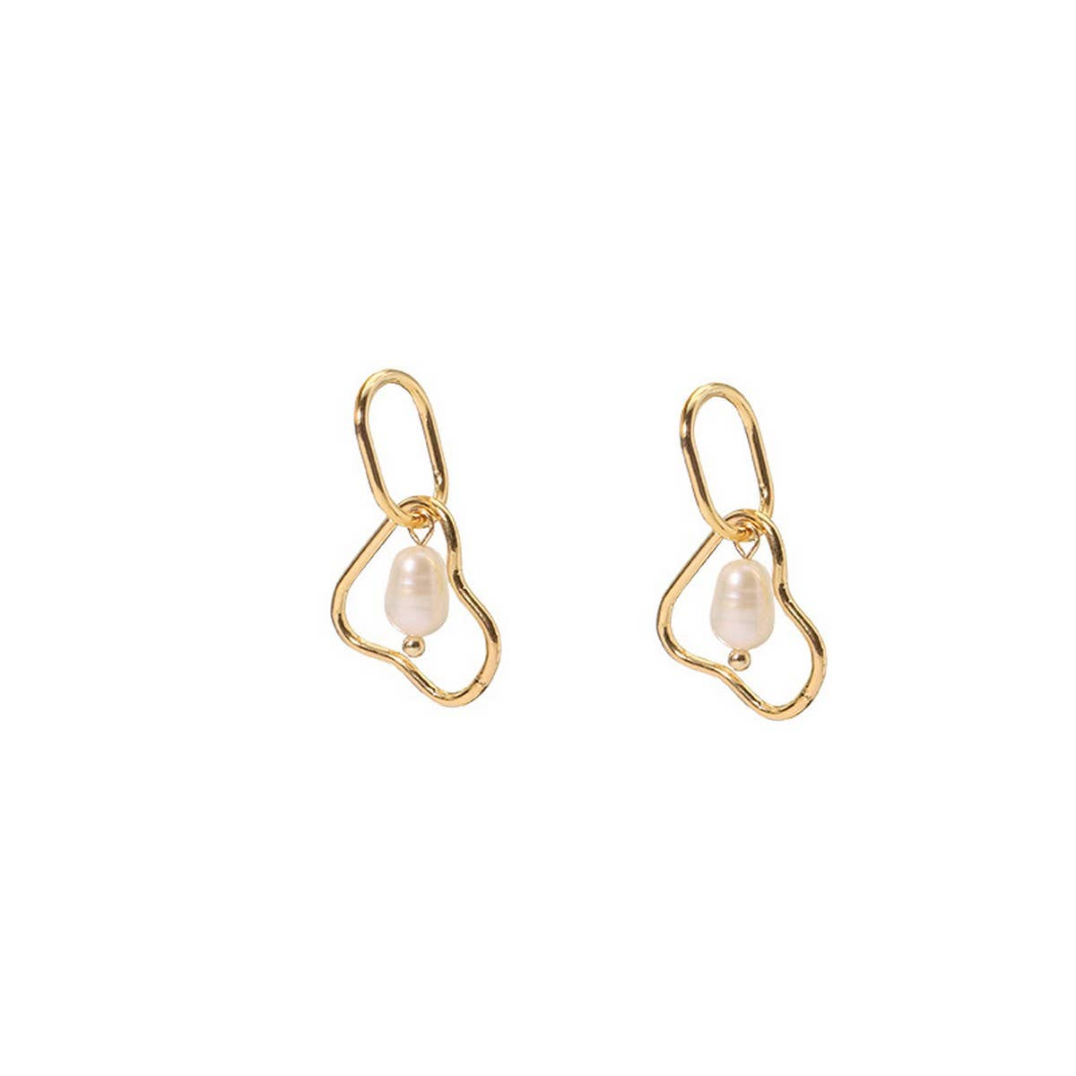 NEW VINTAGE NATURAL PEARL EARRINGS FOR WOMEN_CWAJE3814
