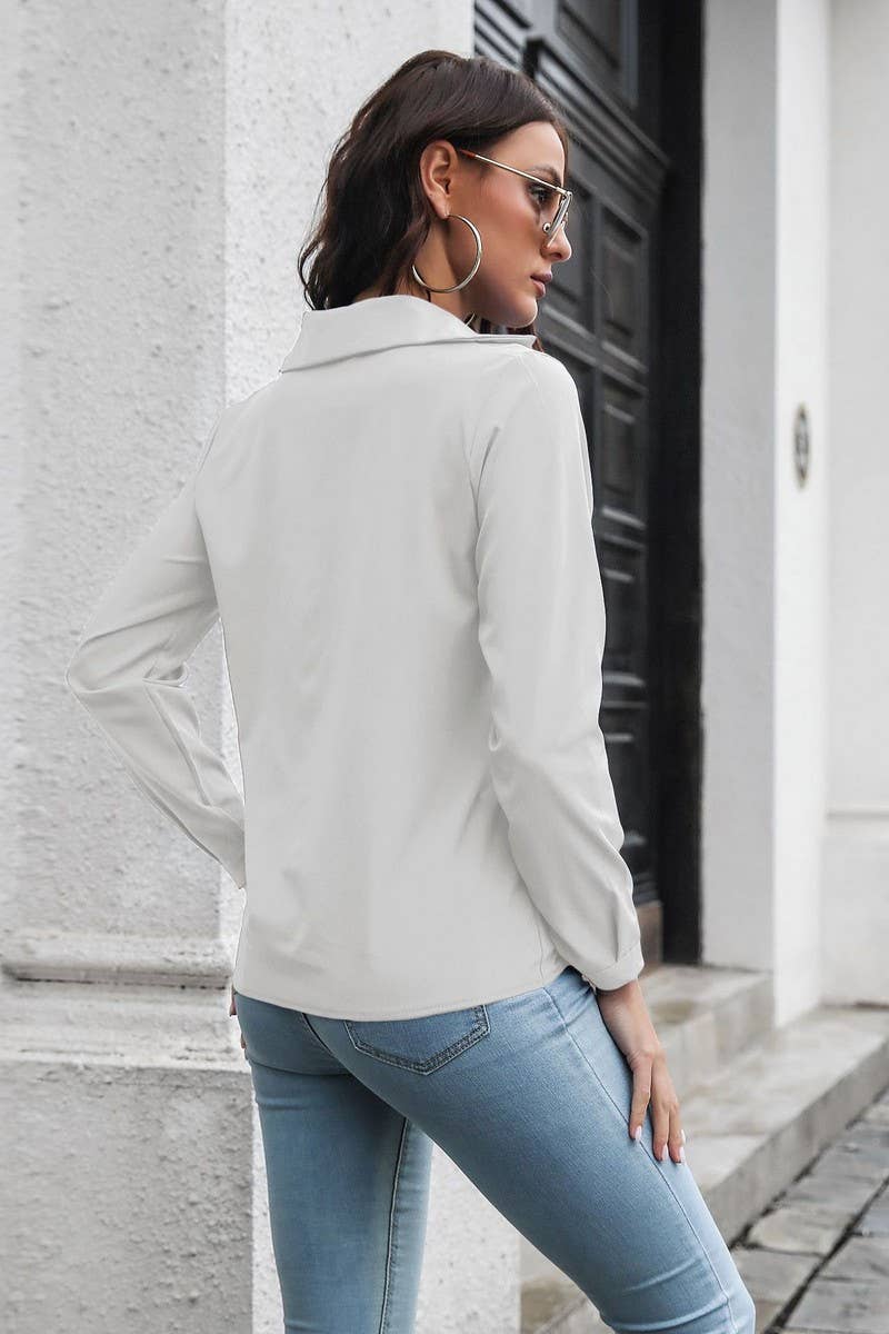 CWTBLL3748_SPRING AND SUMMER ALL-MATCH CASUAL SHIRT