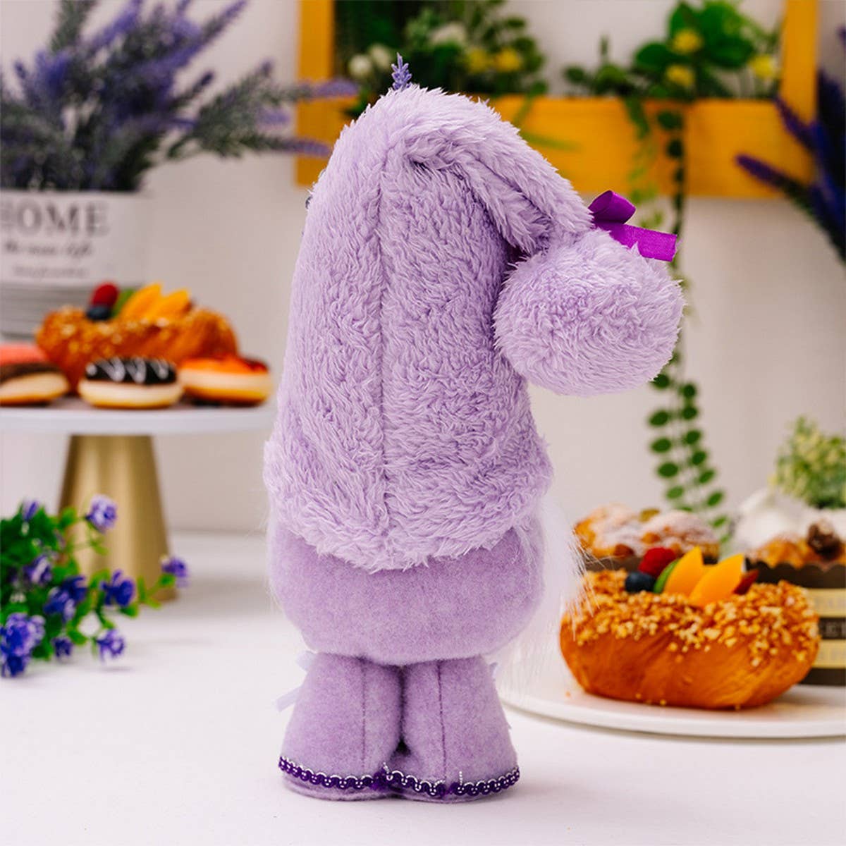 CWMM10345_PURPLE GNOME PLUSH DOLL LAVENDER MOTHER DAY