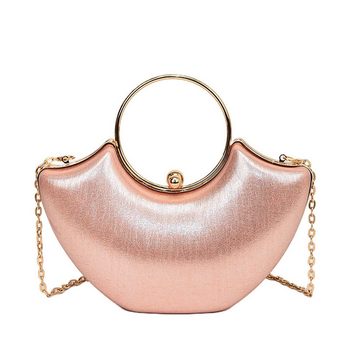 FINE GLITTER LADY EVENING BAG CHAIN CLUTCH BAG_CWAB3242