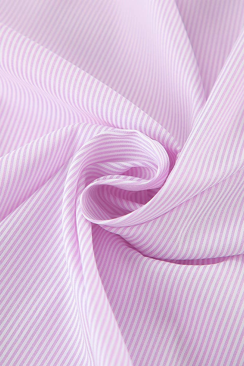 CWTBLL00575_PINK OVERSIZED STRIPED LONG-SLEEVED SHIRT