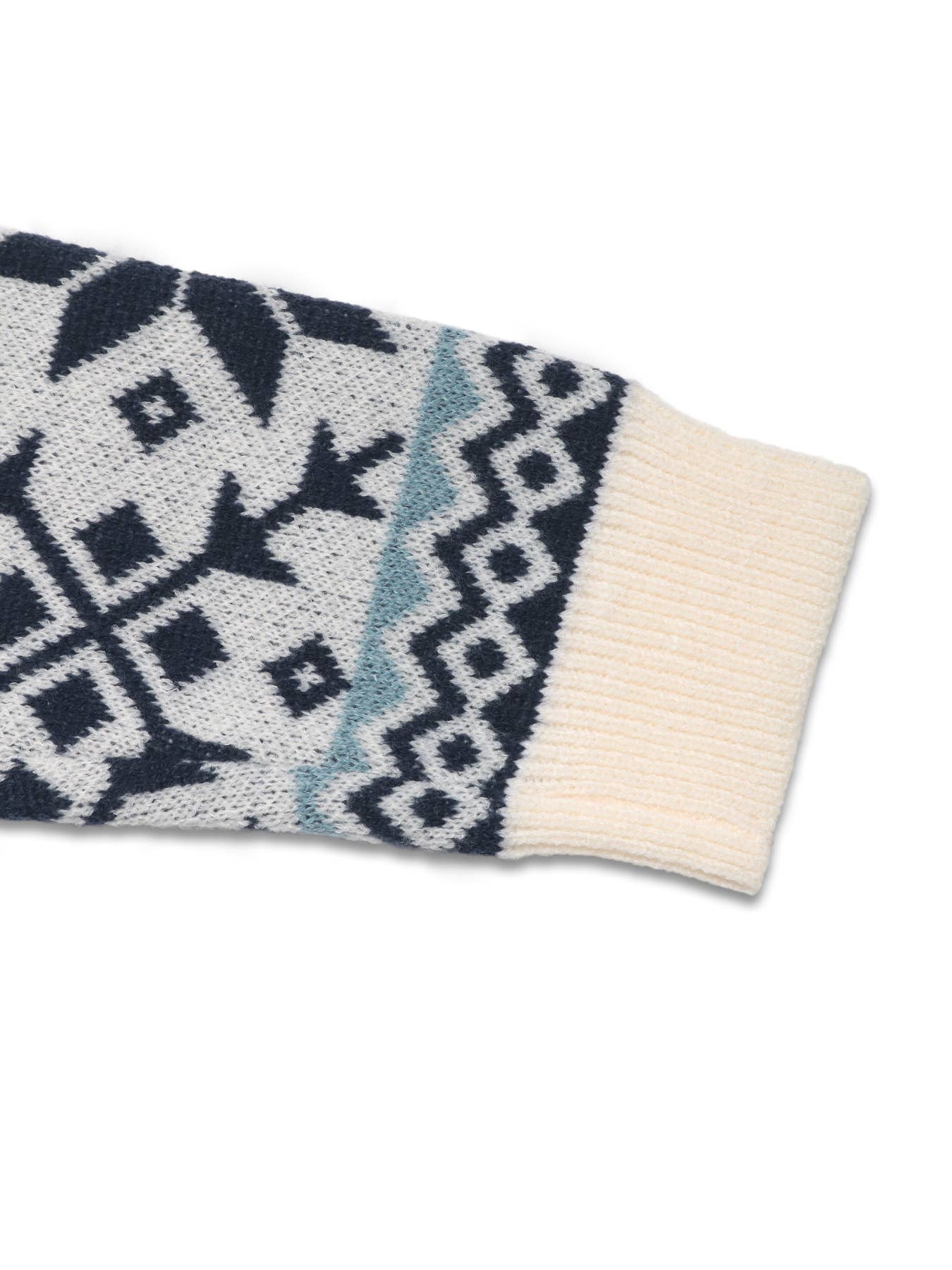 CASUAL WOMEN CREW-NECK PULLOVER JACQUARD SWEATER