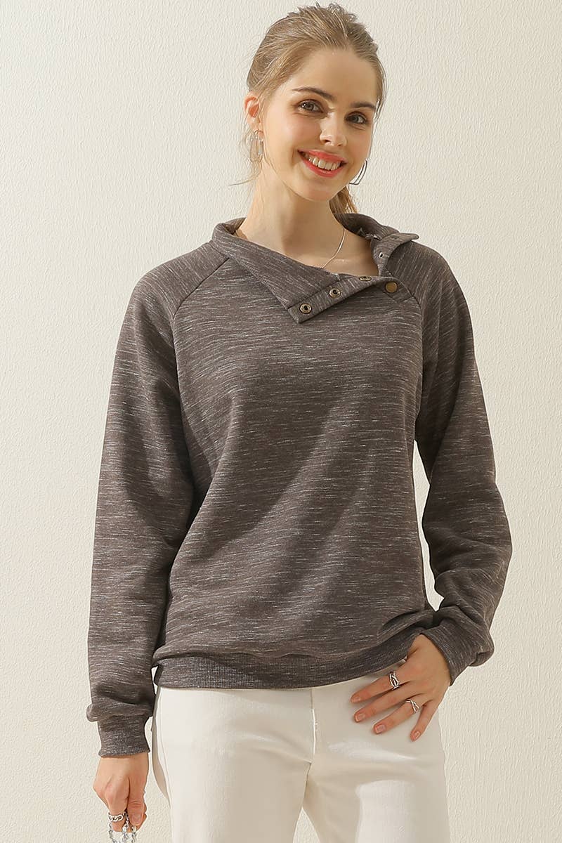 CWTTL901-P_PLUS SIZE TURTLE NECK RAGLAN?SLEEVES SWEATSHIRT