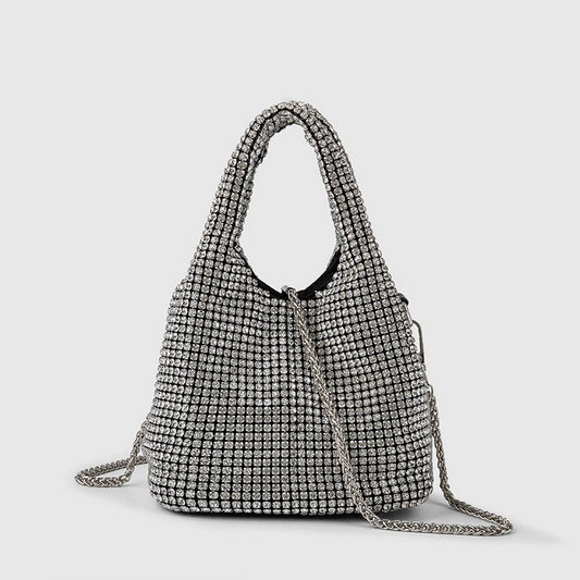 PORTABLE BUCKET BAG ELEGANT RHINESTONE EVENING BAG_CWAB3586