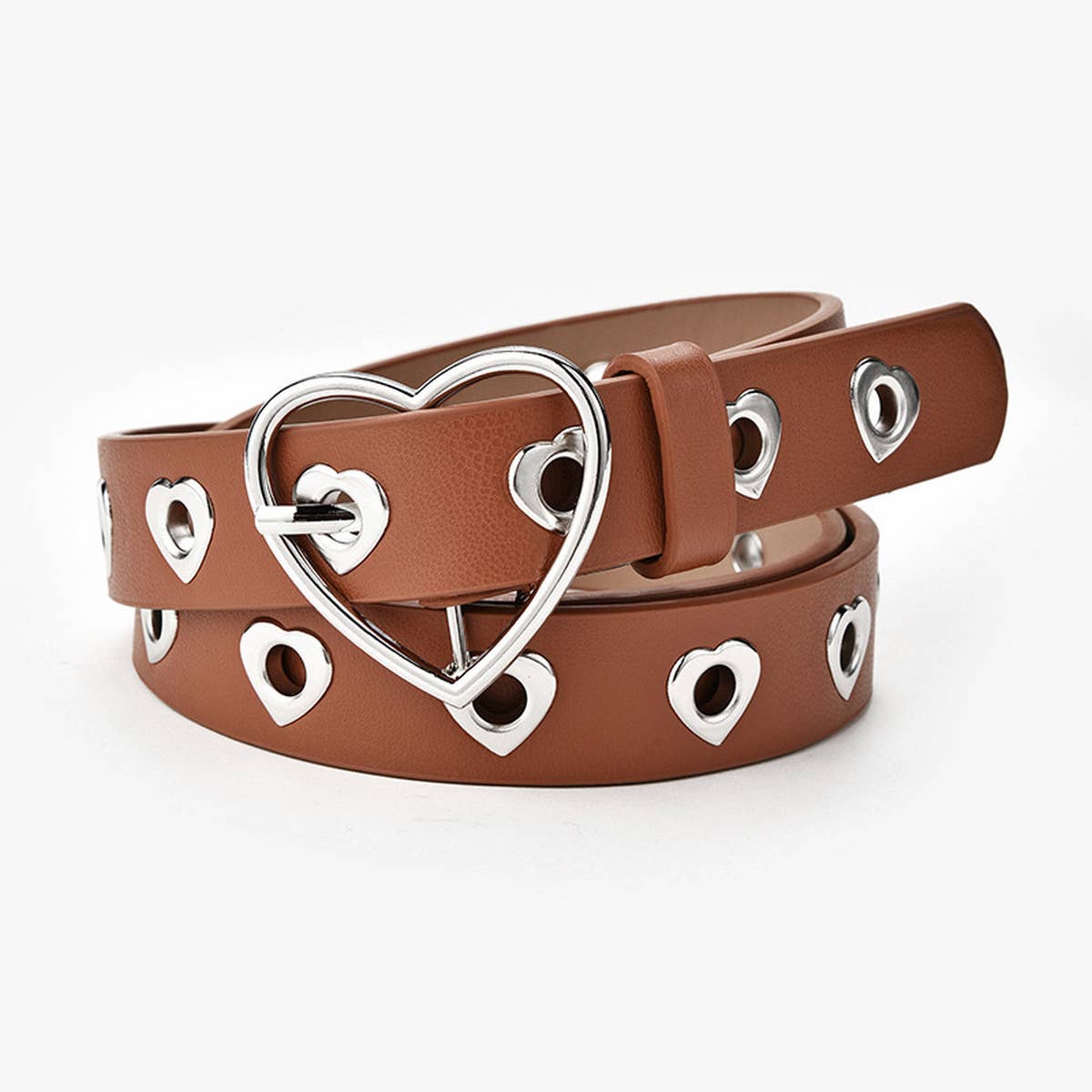 FASHIONABLE HEART BUCKLE DECORATIVE BELT_CWABE0574