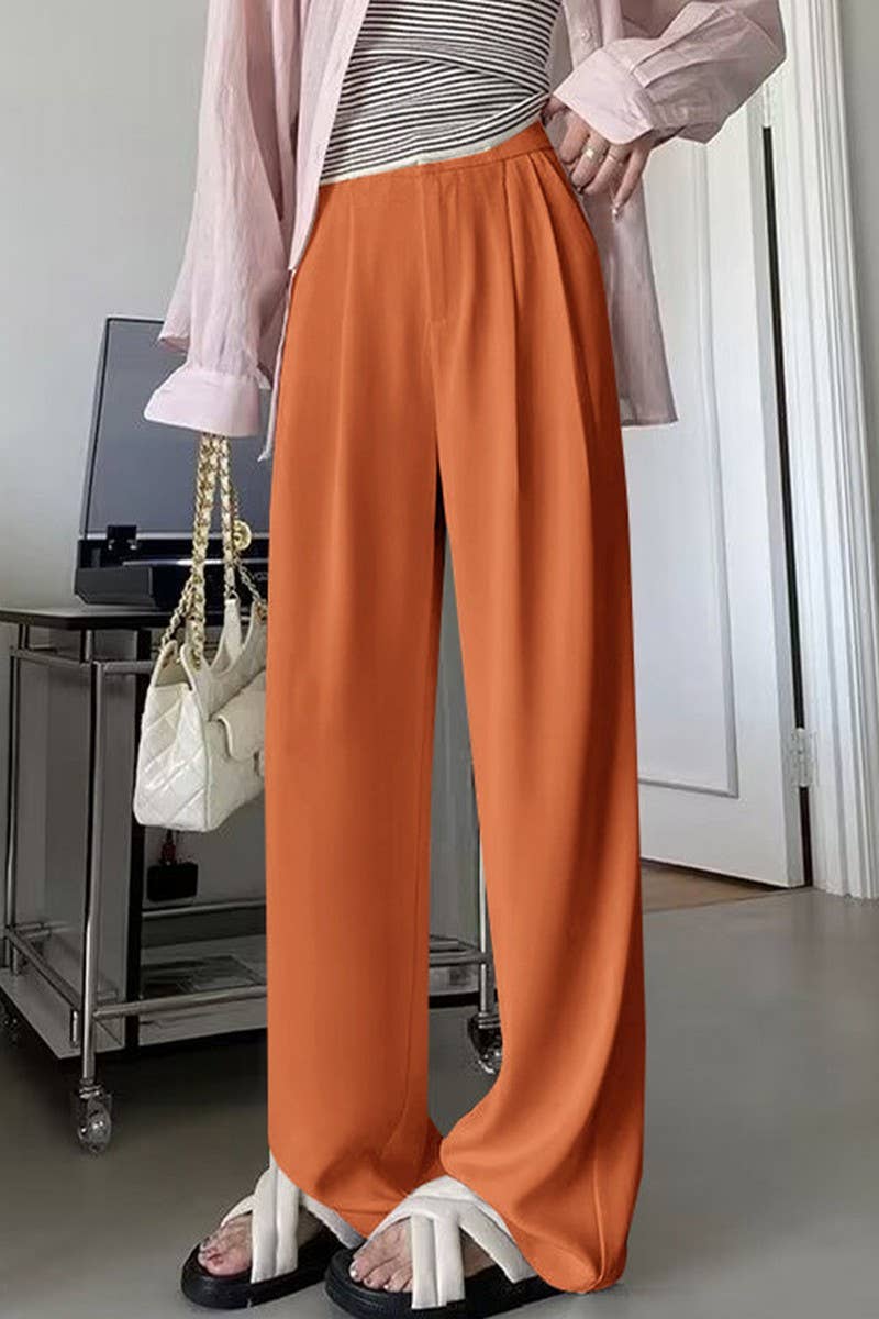 CWBLP00924_NEW AUTUMN HIGH WAIST CASUAL PANTS SUIT PANTS
