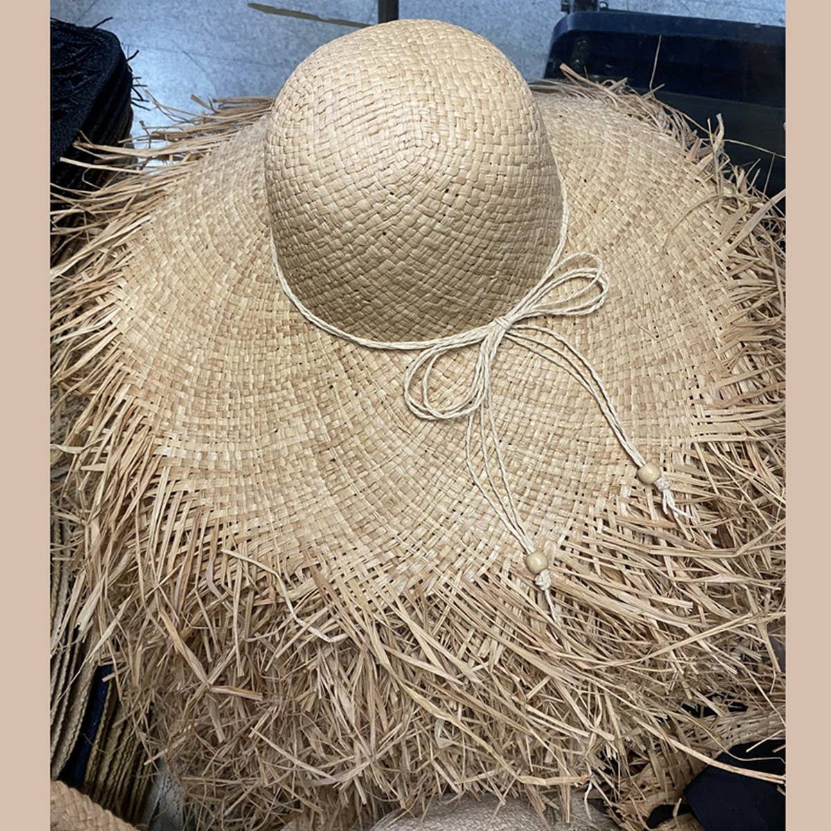 NEW TASSEL EDGE SUNSCREEN SHADING FASHIONSTRAW HAT_CWAH1170