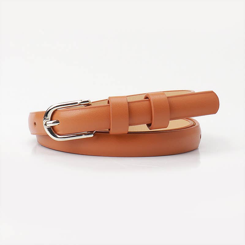 High-end minimalist alloy pin buckle belt