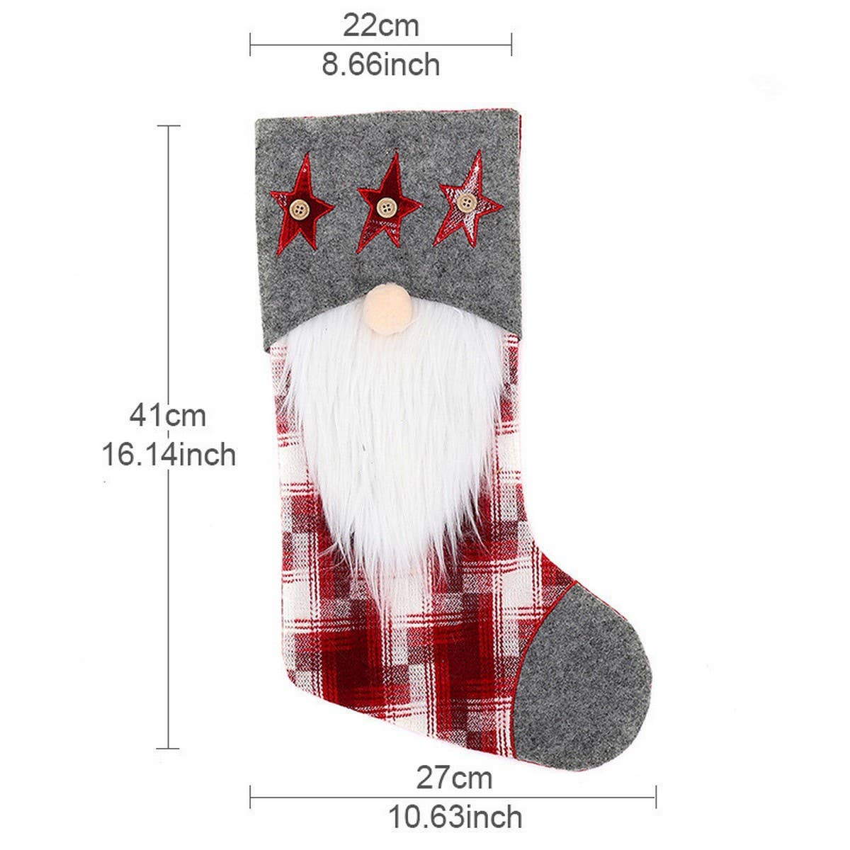 CWMS0924_Christmas Socks Rudolph Gift Goodie Bag