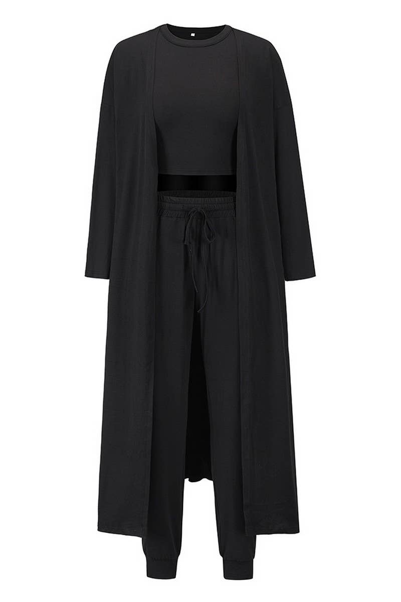 CWSTB1305_CARDIGAN VEST TROUSERS SPORTS 3-PIECE SET