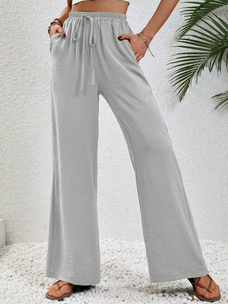 All-in-one floor-length straight leg pants