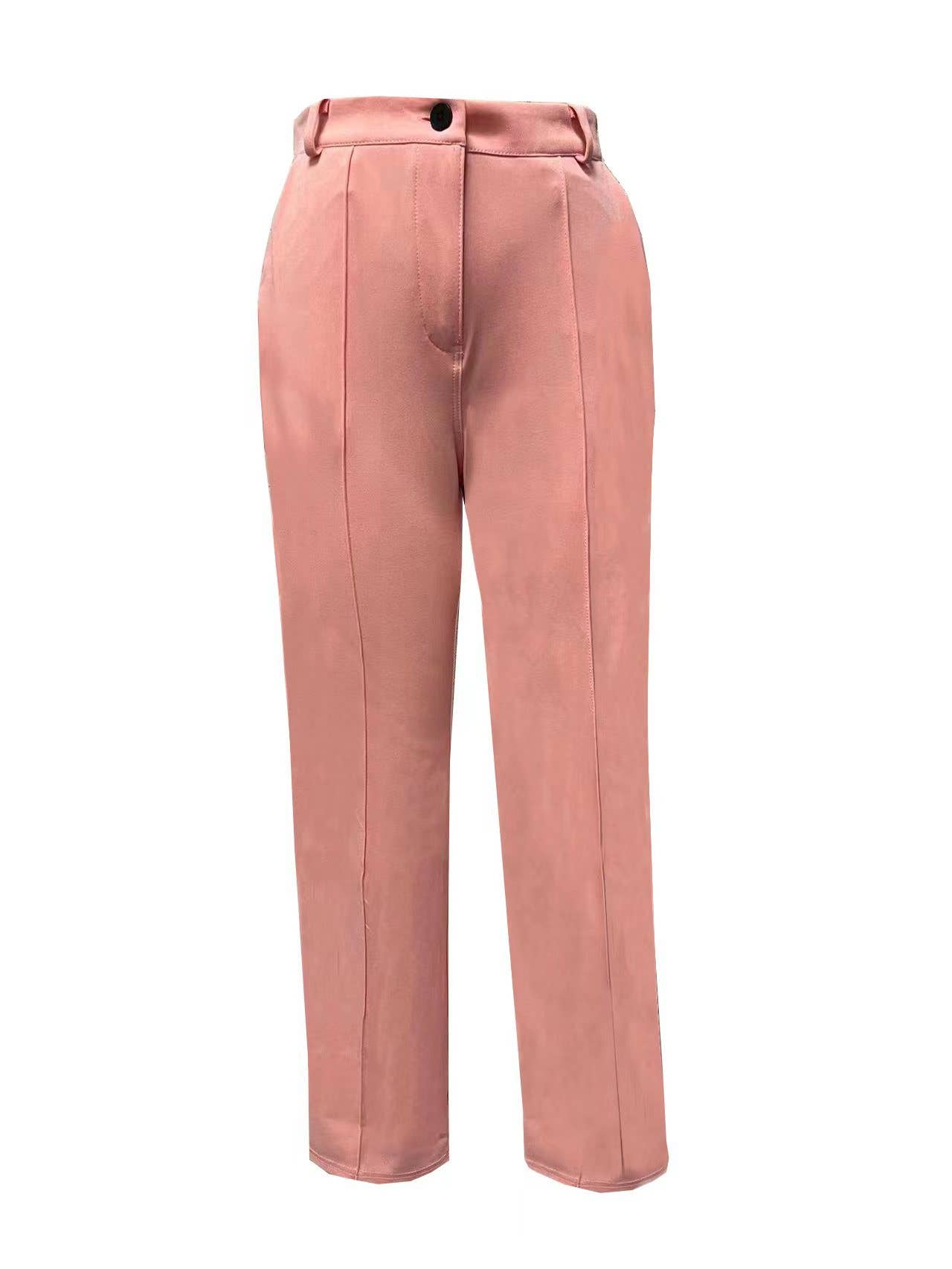 Chic Lapel Blazer and Pants Set for Women