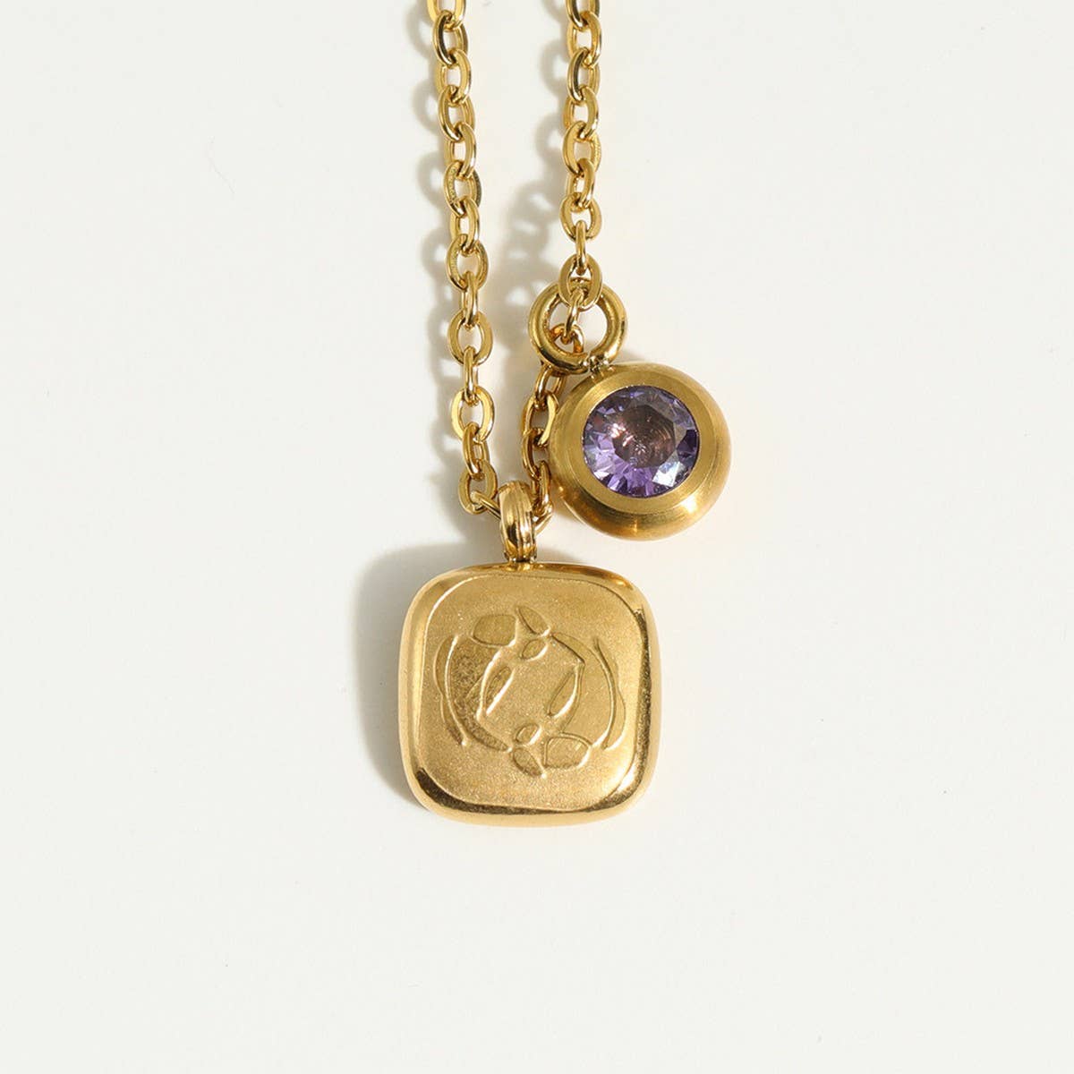 NEW RETRO 12 ZODIAC SIGN PENDANT NECKLACE