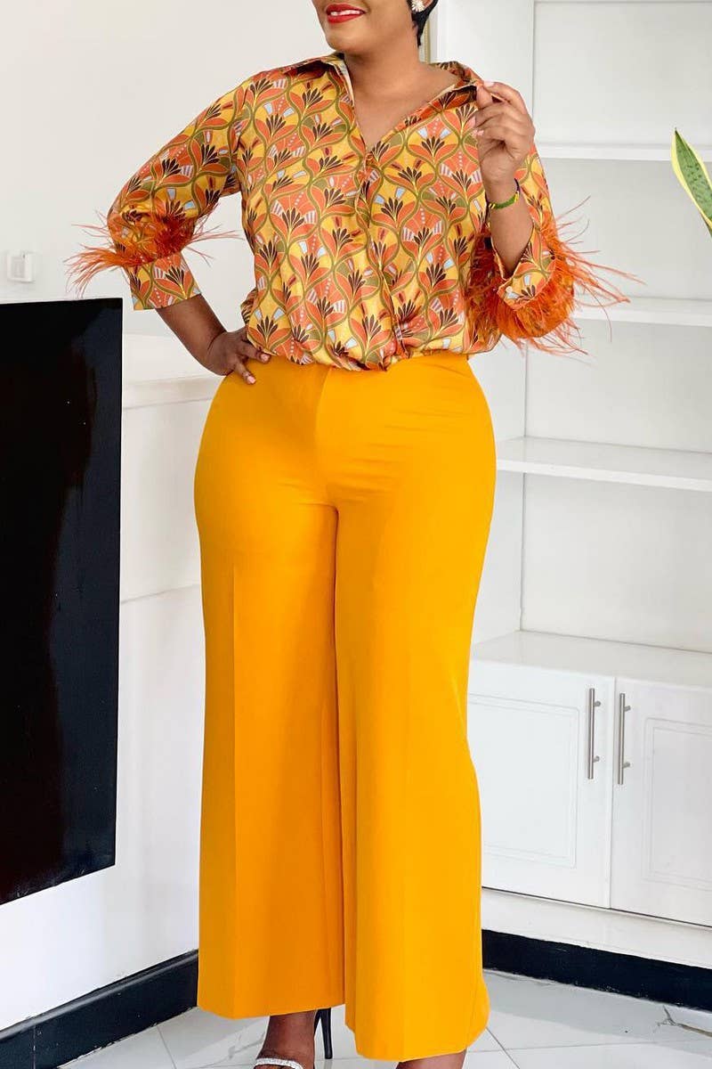 CWSTB00493_2025 FLORAL PRINT SHIRT AND WIDE LEG PANTS SET