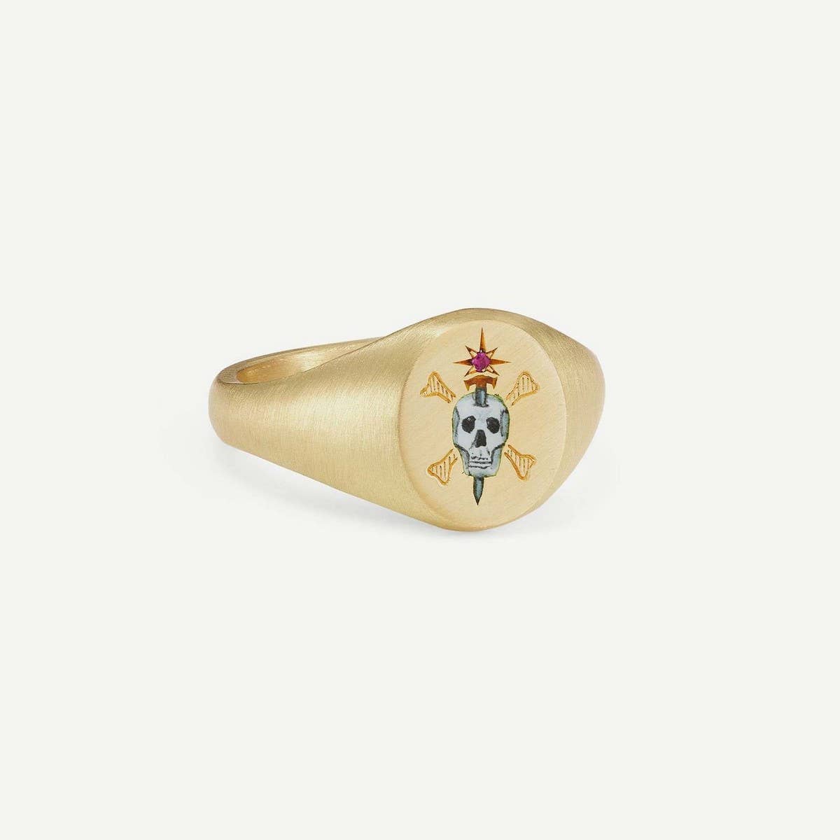Stainless Steel Fashion Painted Rhinestone Ring_CWMM5706