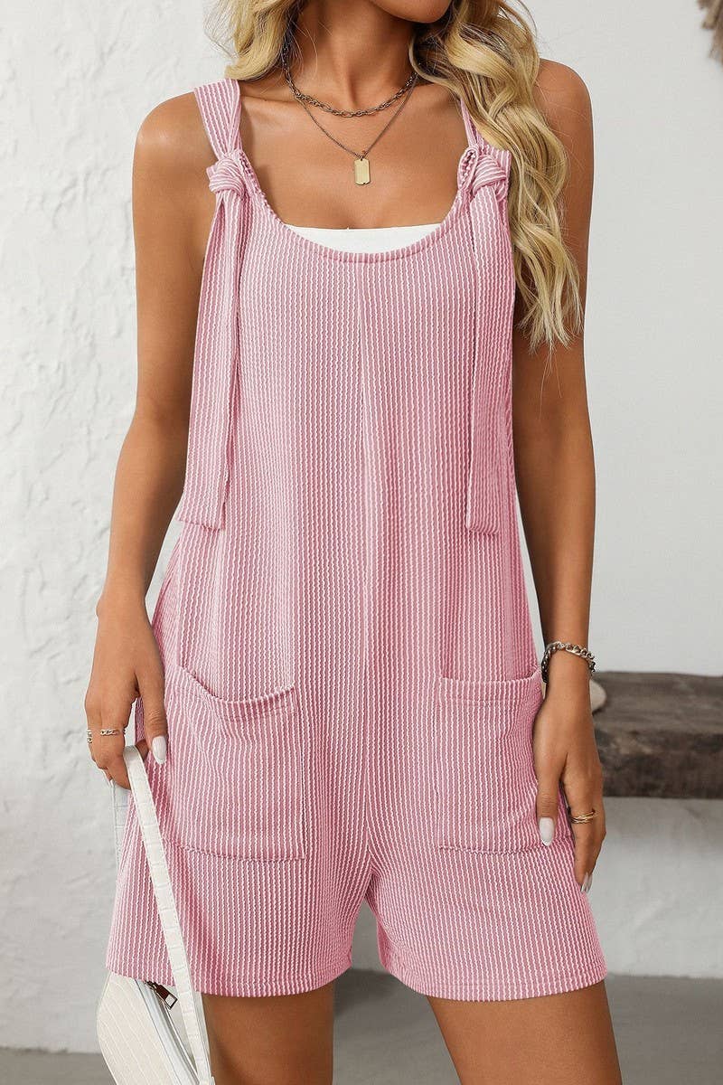 CWSJS1388_TWIST POCKET KNITTED CASUAL JUMPSUIT