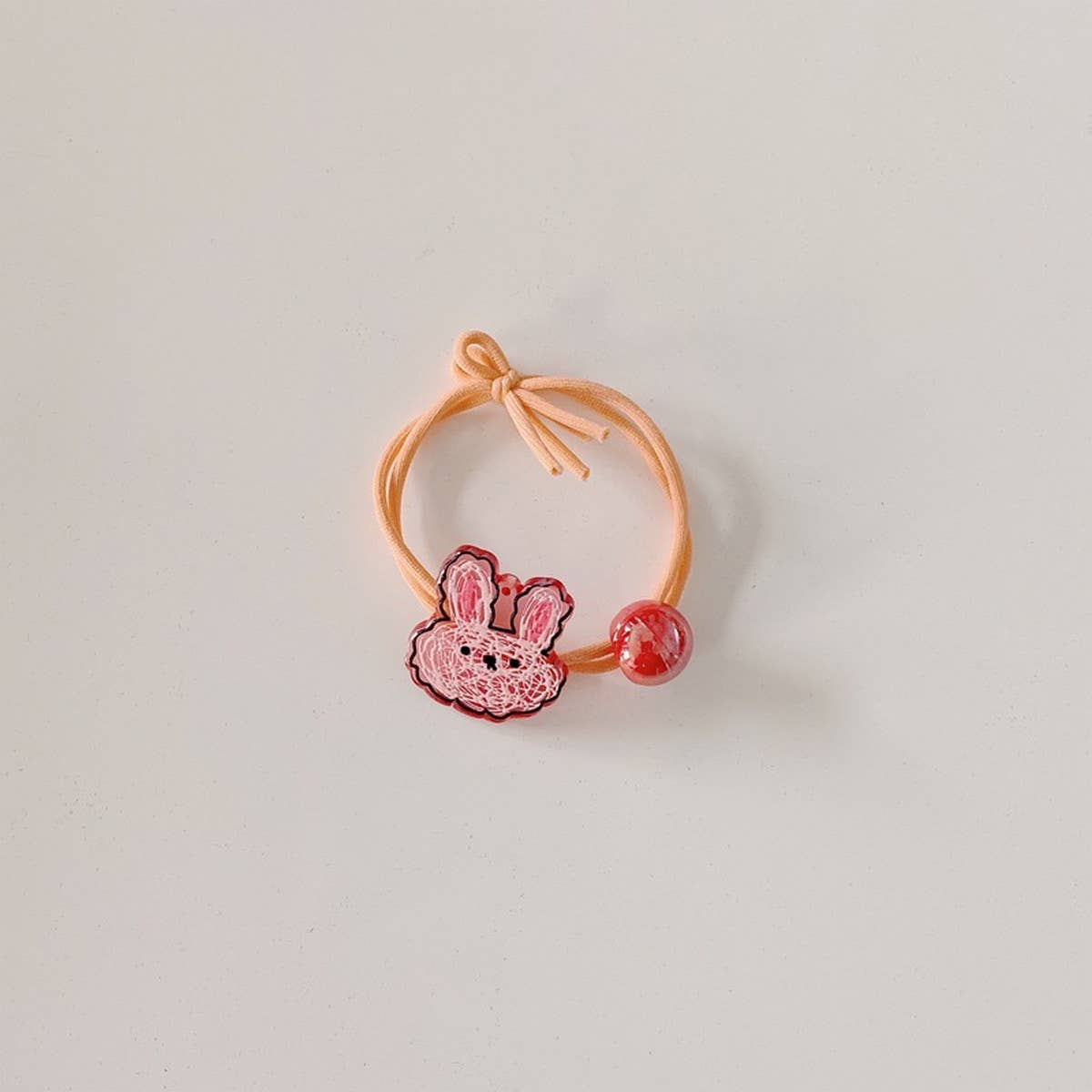 CUTE CARTOON SMILING DINOSAUR KNOTTED HAIR TIE