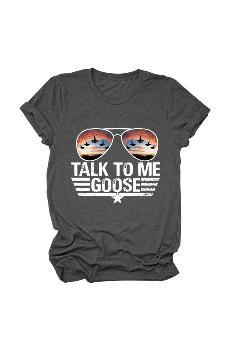 CWTTS1547_SUMMER LETTER PRINT SHORT-SLEEVED T-SHIRT