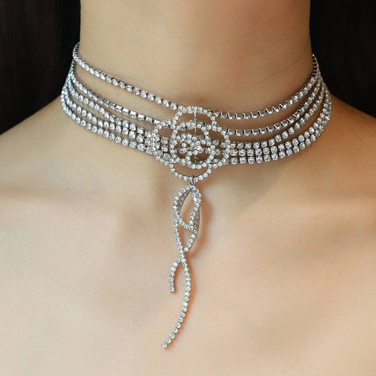 EXQUISITE AND FASHIONABLE FULL ZIRCONIUM NECKLACE_CWAJE2827
