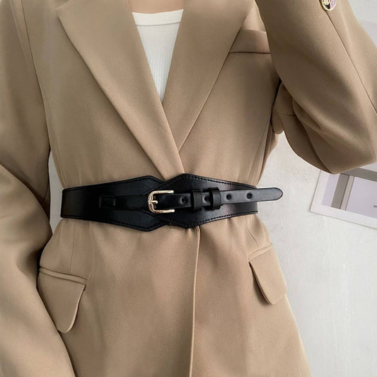 HIGHLY ELASTIC WIDE-BRIMMED FASHIONABLE BELT_CWABE0650