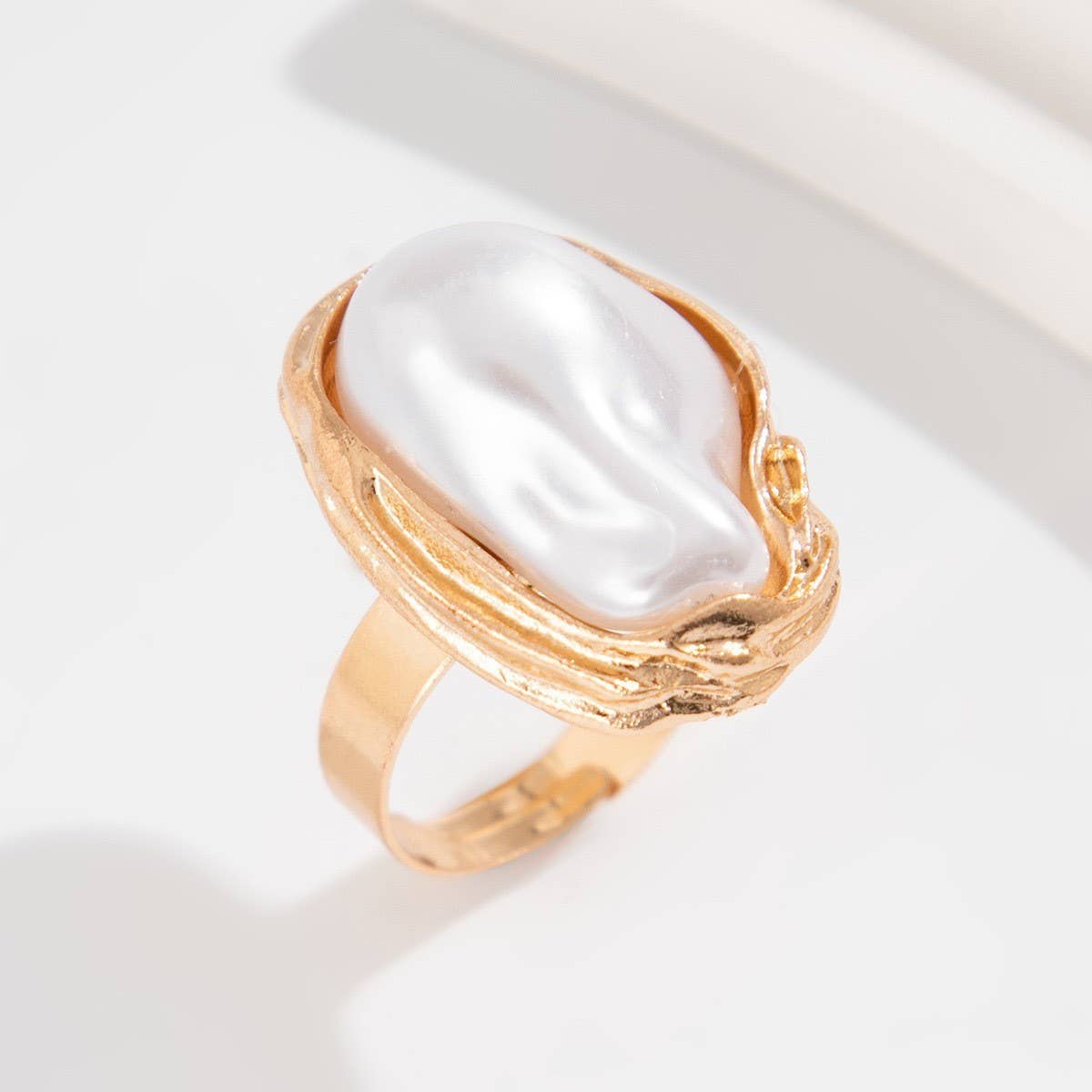 NEW WRINKLED THREE-DIMENSIONAL LOVE ALLOY RING_CWMM3241