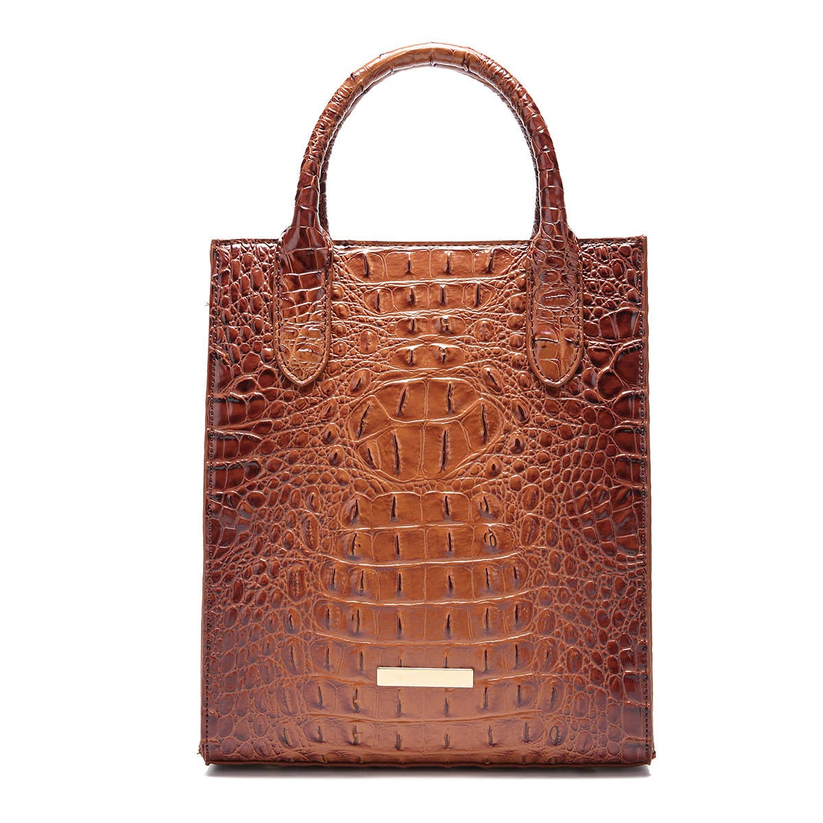 RETRO LARGE CAPACITY CROCODILE SHOULDER BAG_CWAB0925