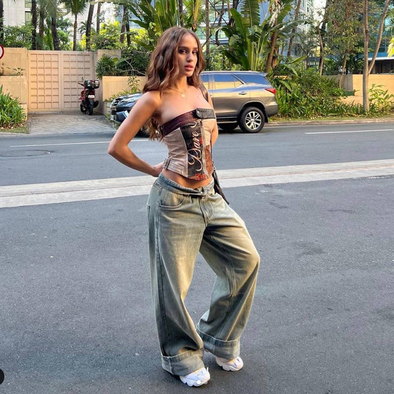 Colorblock Street Style Slim Fit Casual Top