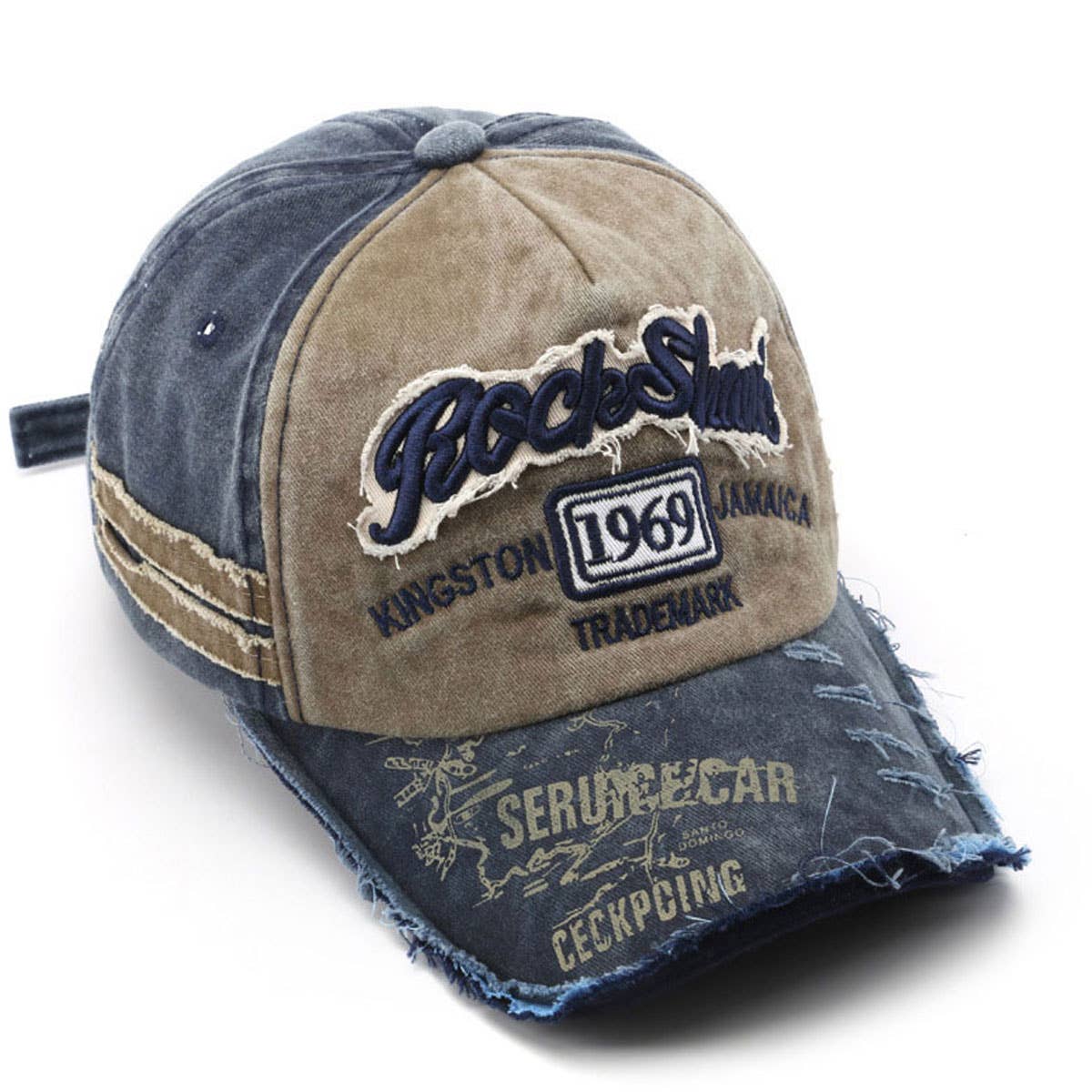 Vintage 1969 Distressed Embroidered Baseball Cap CWAH1259