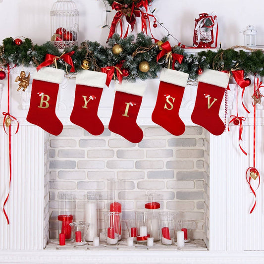 CWMM9401_CHRISTMAS TREE LETTER STOCKING DECORATION CHARM