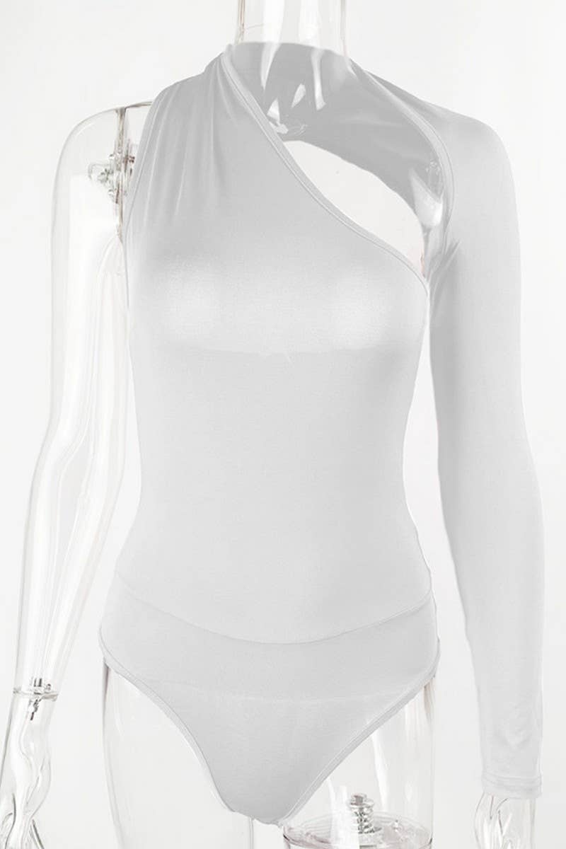 CWSBS0202_SEXY BACKLESS HALTER NECK LONG SLEEVE BODYSUIT