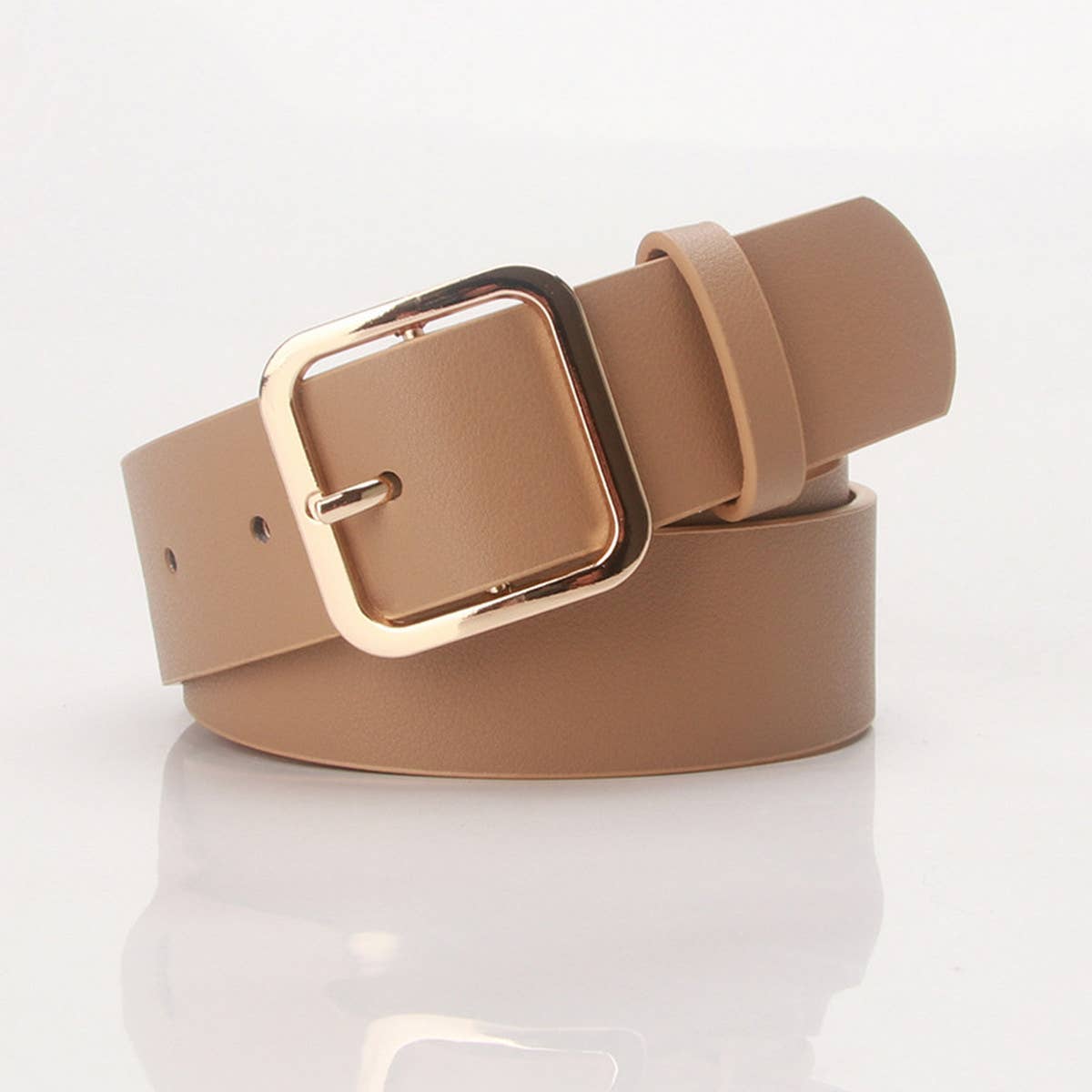 CWABE0925_CASUAL SQUARE BUCKLE BELT