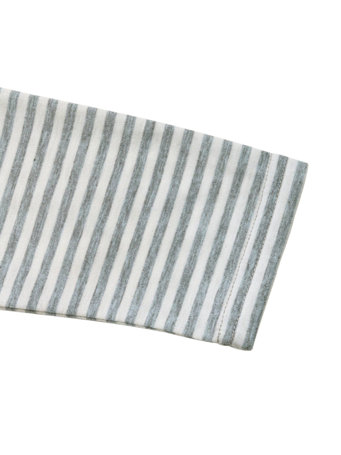 Casual and comfortable striped pullover T-shirt