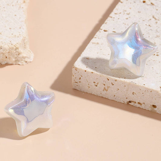 FAUX PEARL DESIGN STUD EARRINGS