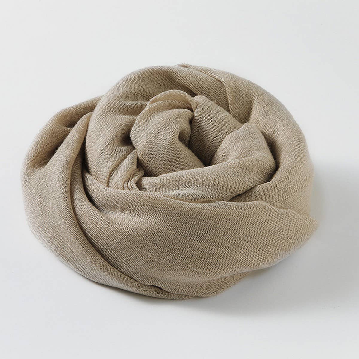 SOLID COLOR LONG LIGHTWEIGHT SCARF WRAP SHAWL_CWASC0204