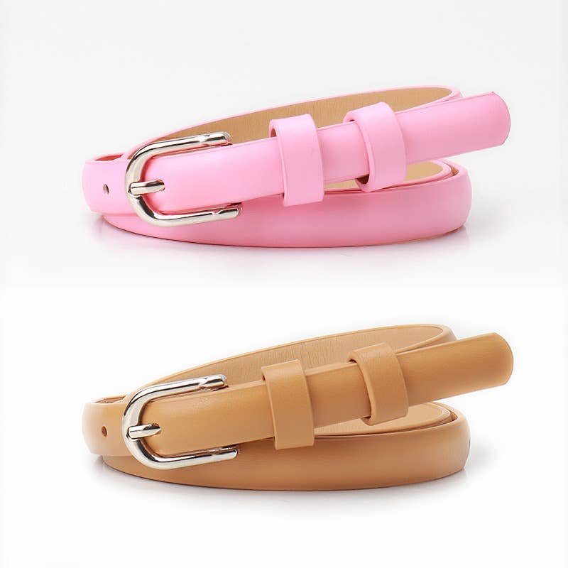 High-end minimalist alloy pin buckle belt