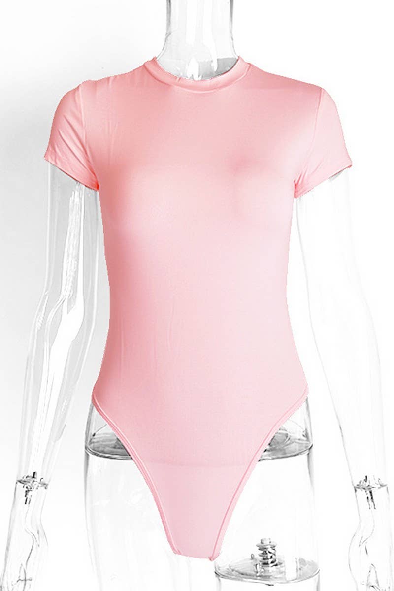 CWSJS1371_SUMMER NEW CASUAL SHORT-SLEEVED TIGHTS