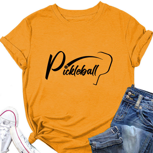 Women?™s Fashion Pickleball Tee ??Summer Plus Size_CWTTSL0492